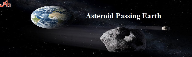 Asteroid passing Earth